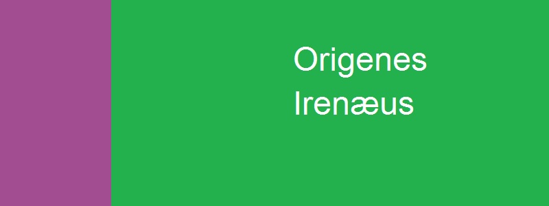 Irenæus og Origenes som e-bøger